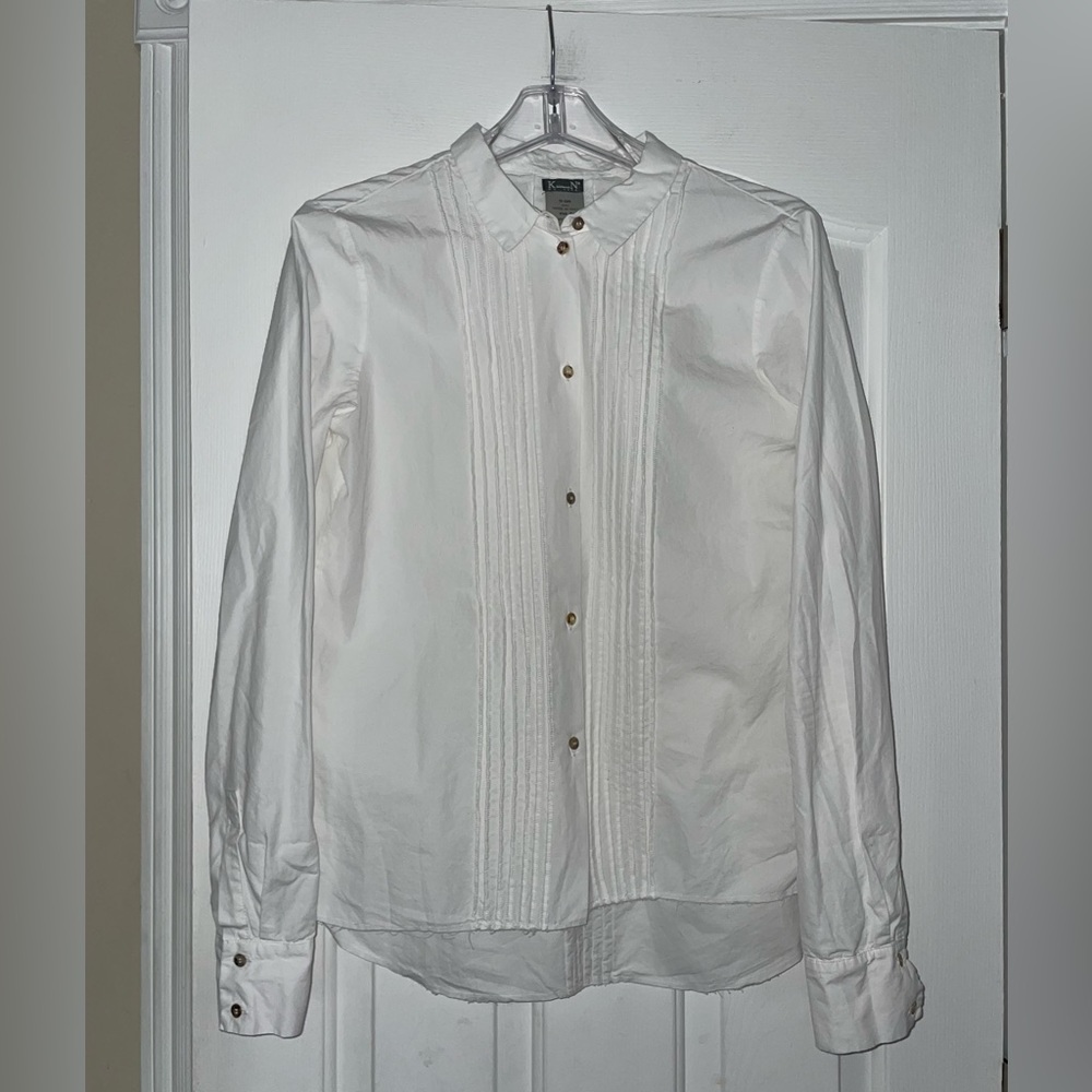 KRISTENSEN DU NORD Classic white  Button-Up Top Size 2/US 6 $425